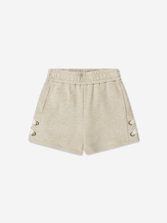 Chloé Girls Lacing Shorts in Beige