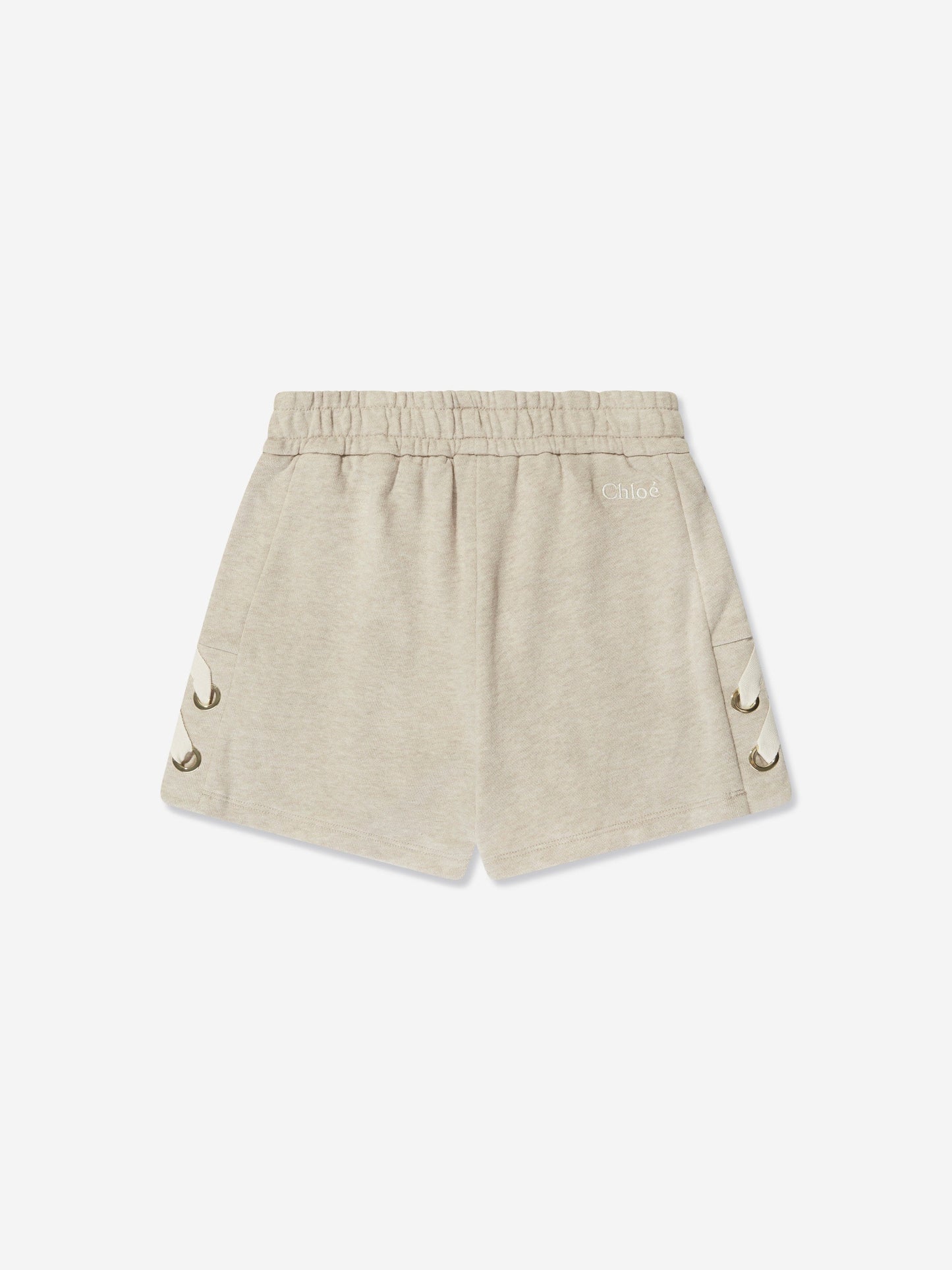 Chloé Girls Lacing Shorts in Beige