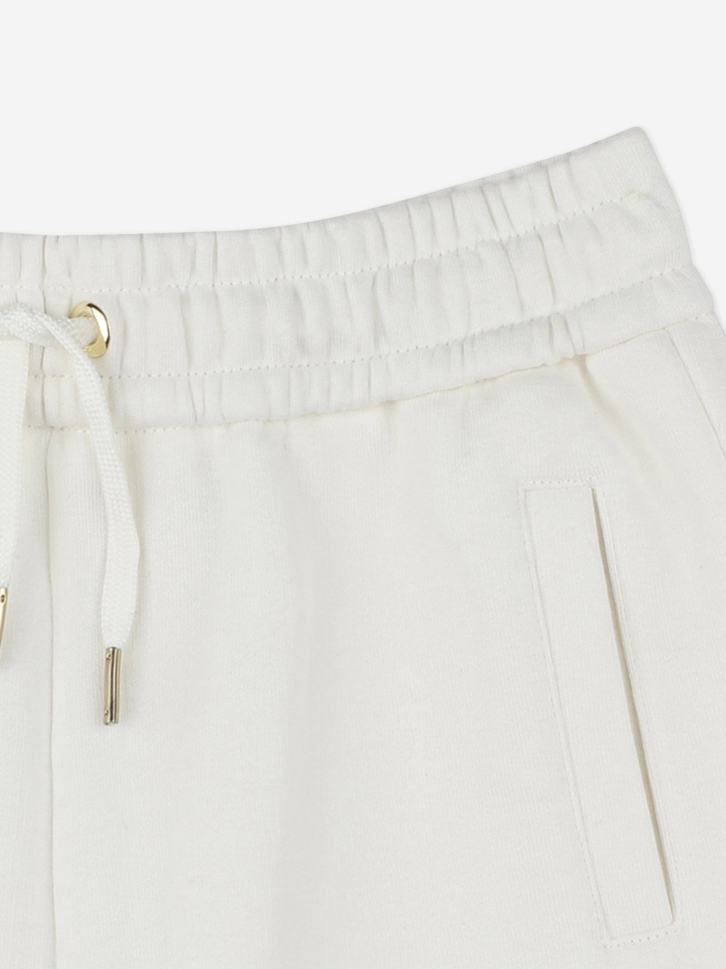 Chloé Girls French Terry Shorts in Ivory