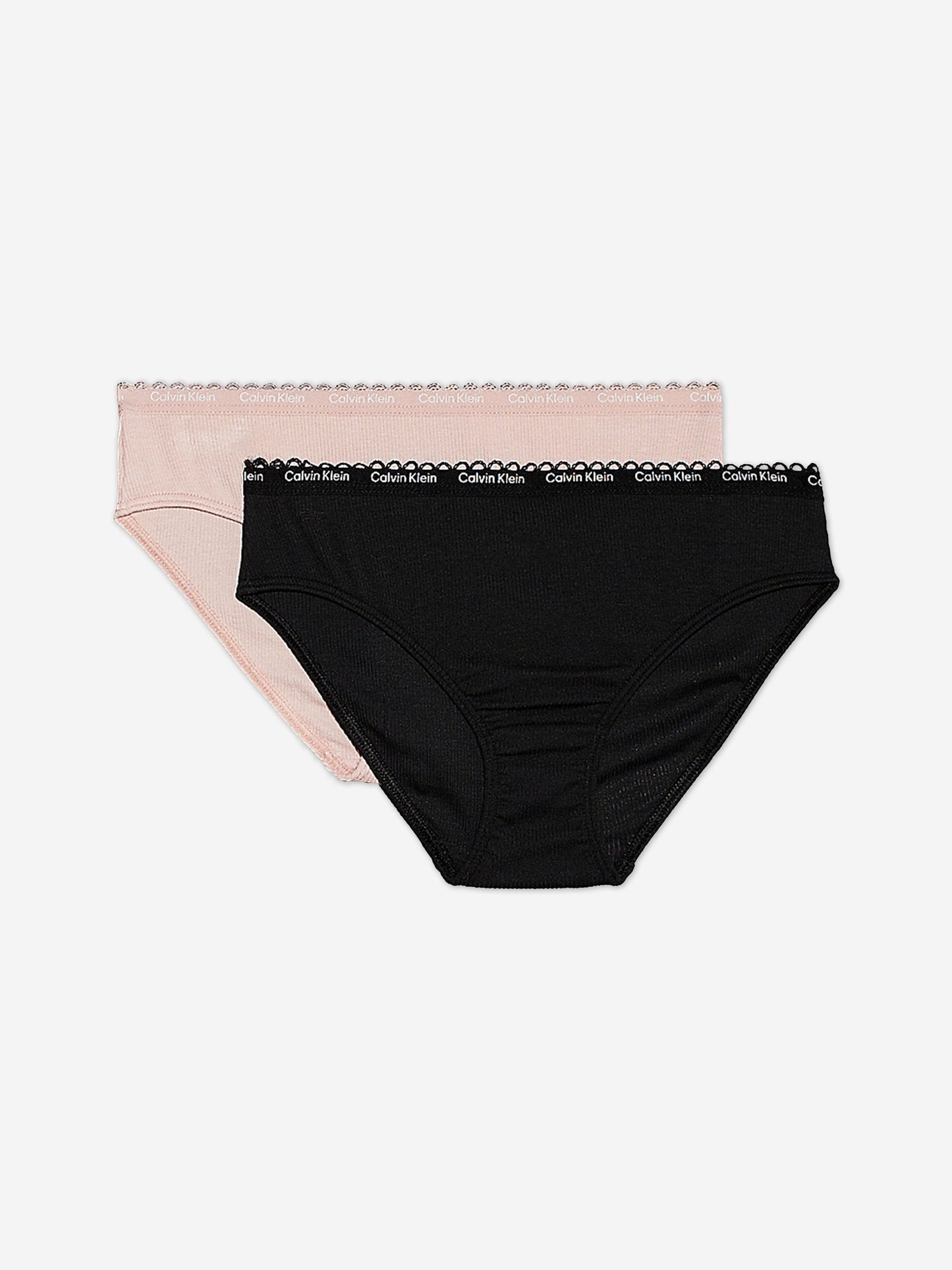 Calvin Klein Girls 2 Pack Bikini Knickers Set in Pink