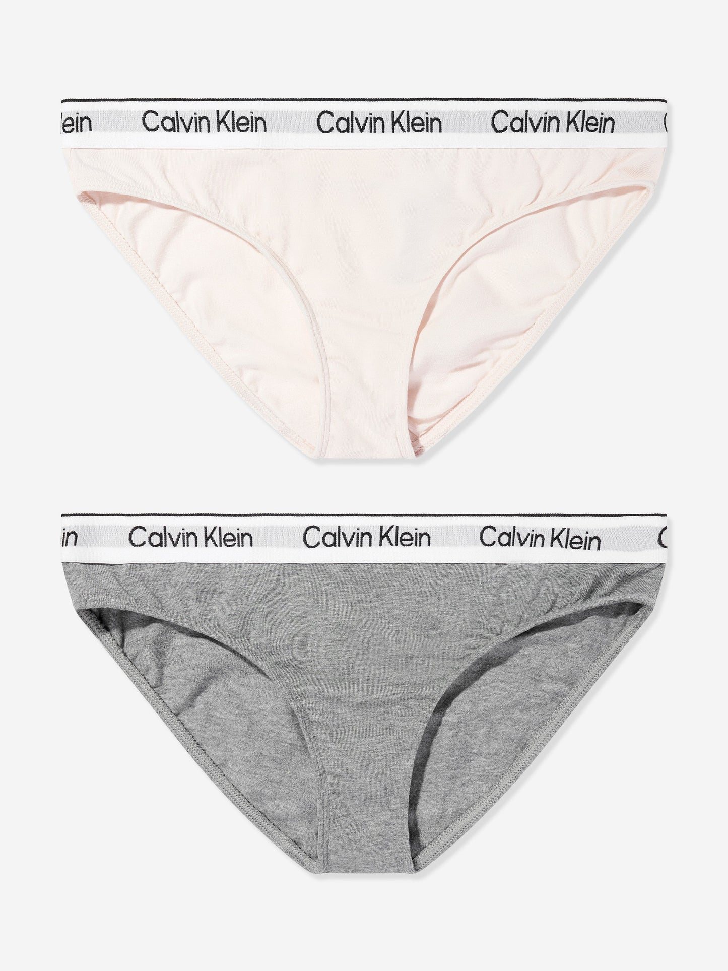 Calvin Klein Girls 2 Pack Bikini Knickers Set in Pink