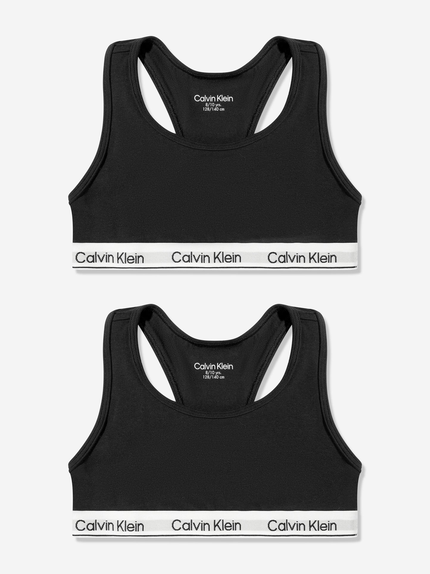 Calvin Klein Girls 2 Pack Bralette Set in Black