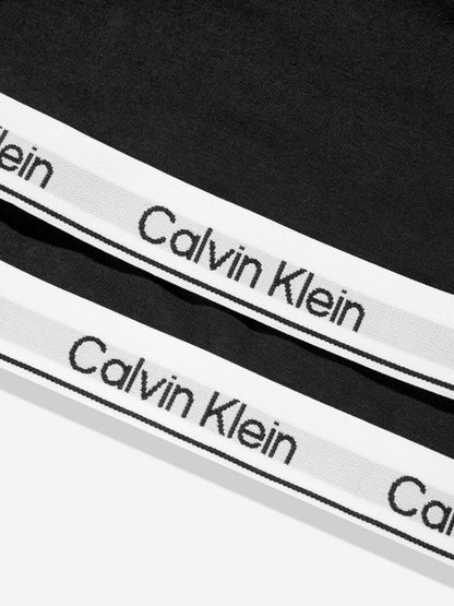 Calvin Klein Girls 2 Pack Bralette Set in Black