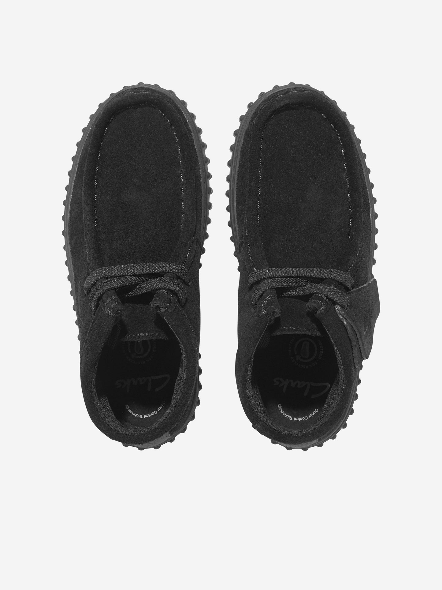 Clarks Kids Suede Tor Hill Boots in Black (Wide Fit)