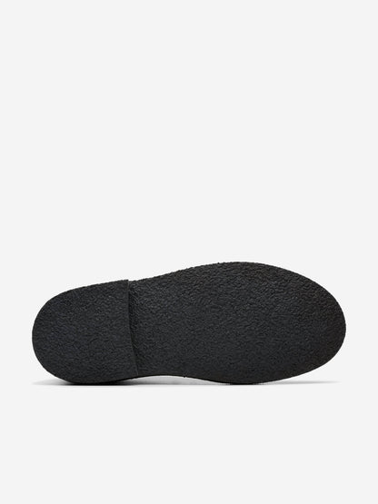 Clarks Kids Leather Desert Boots in Black (Wide Fit)