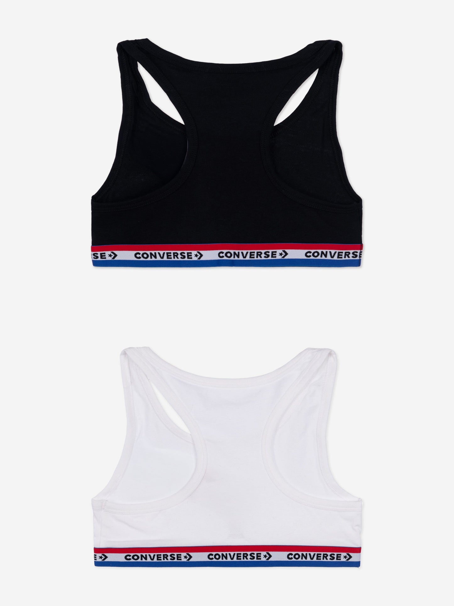 Converse Girls 2 Pack Racerback Bralette Set in Black
