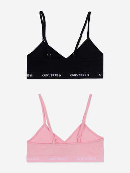 Converse Girls 2 Pack Triangle Bralette Set Pink