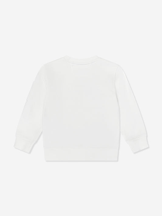 C.P. Company Boys Lens Sweatshirt in Ivory