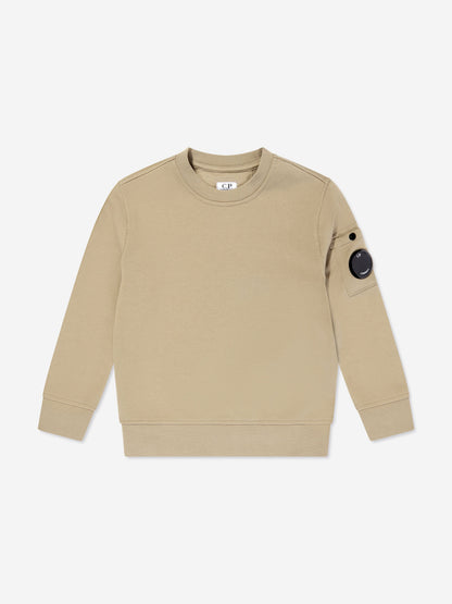 C.P. Company Boys Lens Sweatshirt in Beige