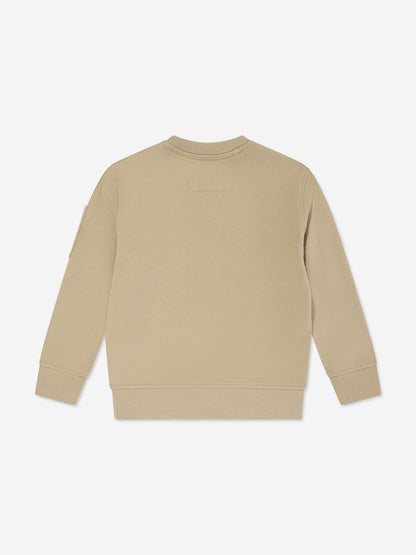 C.P. Company Boys Lens Sweatshirt in Beige