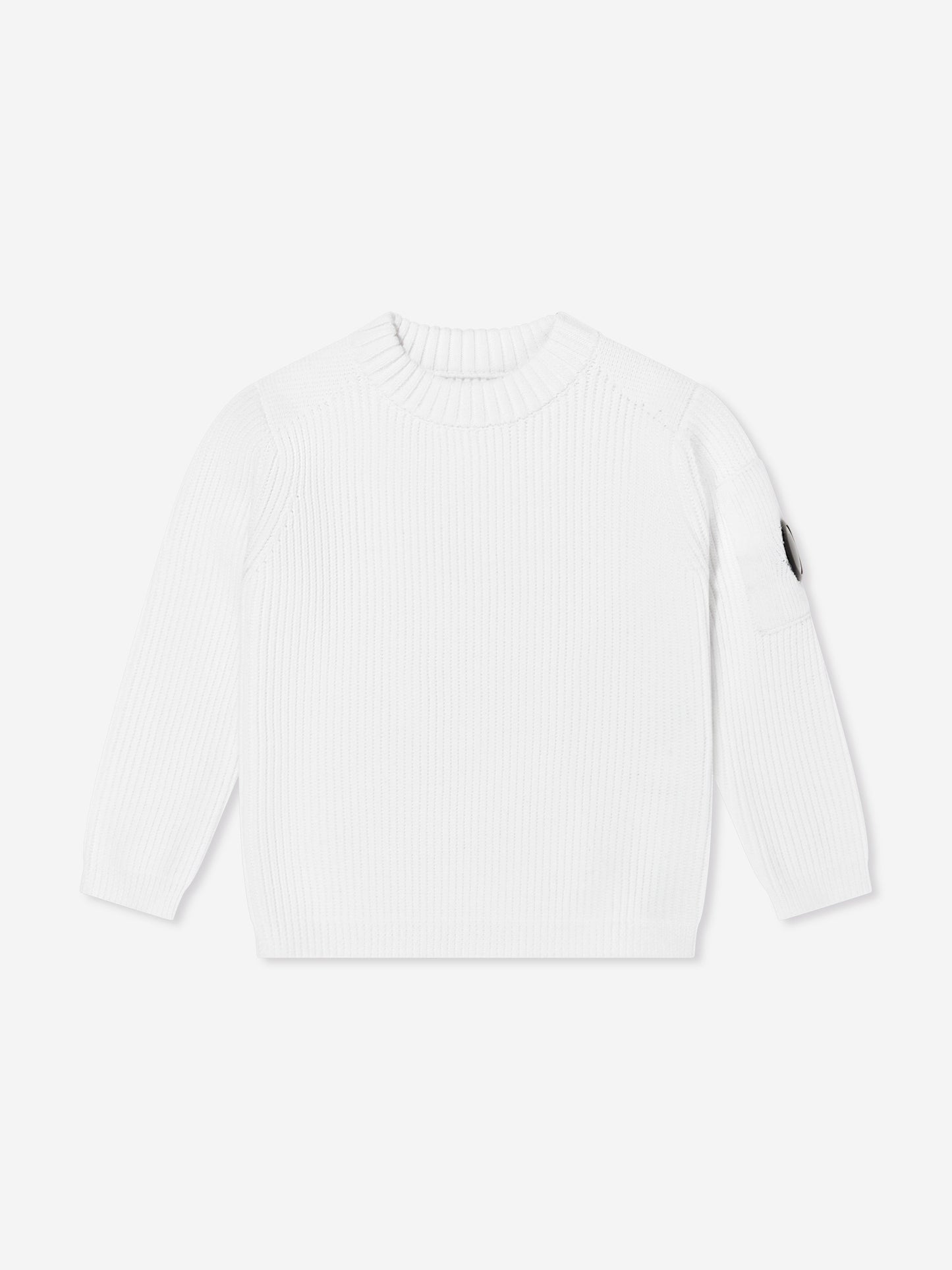 C.P. Company Boys Lens Jumper in Ivory