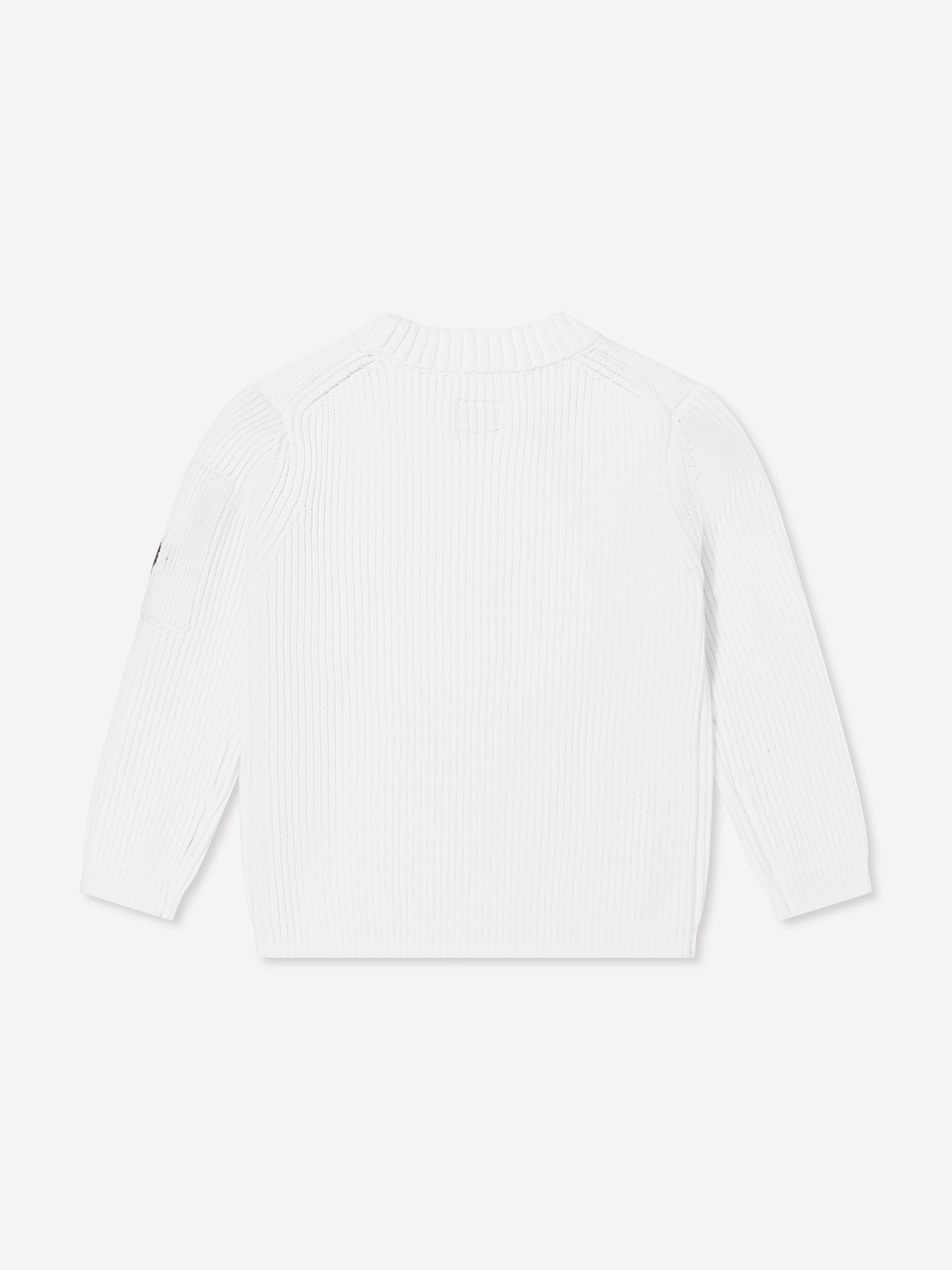 C.P. Company Boys Lens Jumper in Ivory