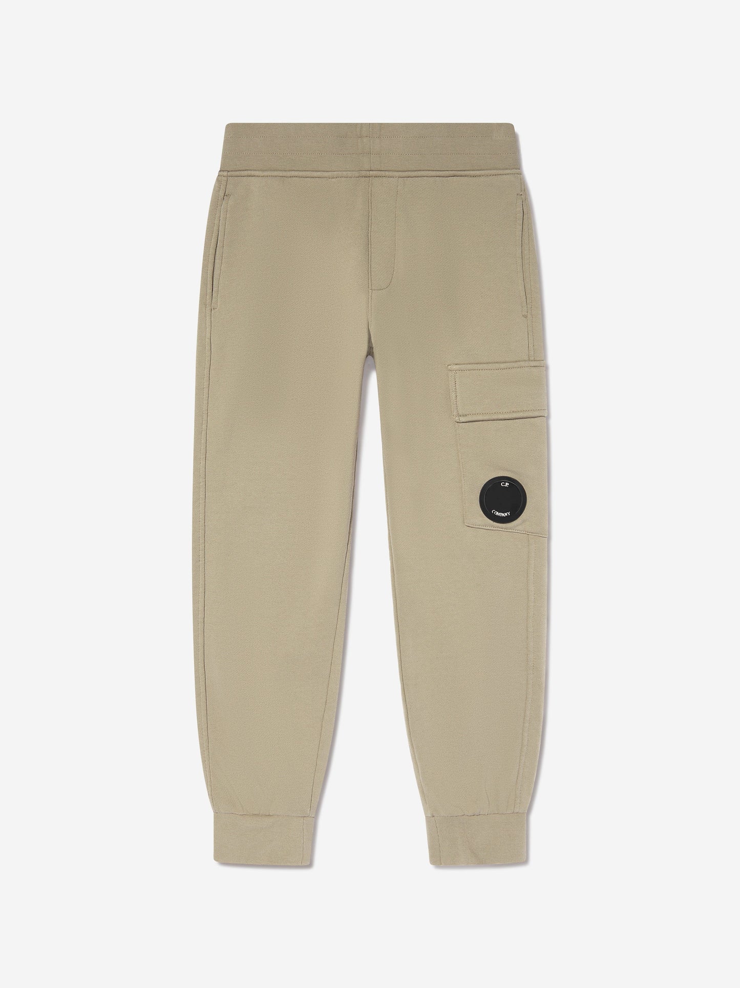C.P. Company Boys Lens Pocket Joggers in Beige
