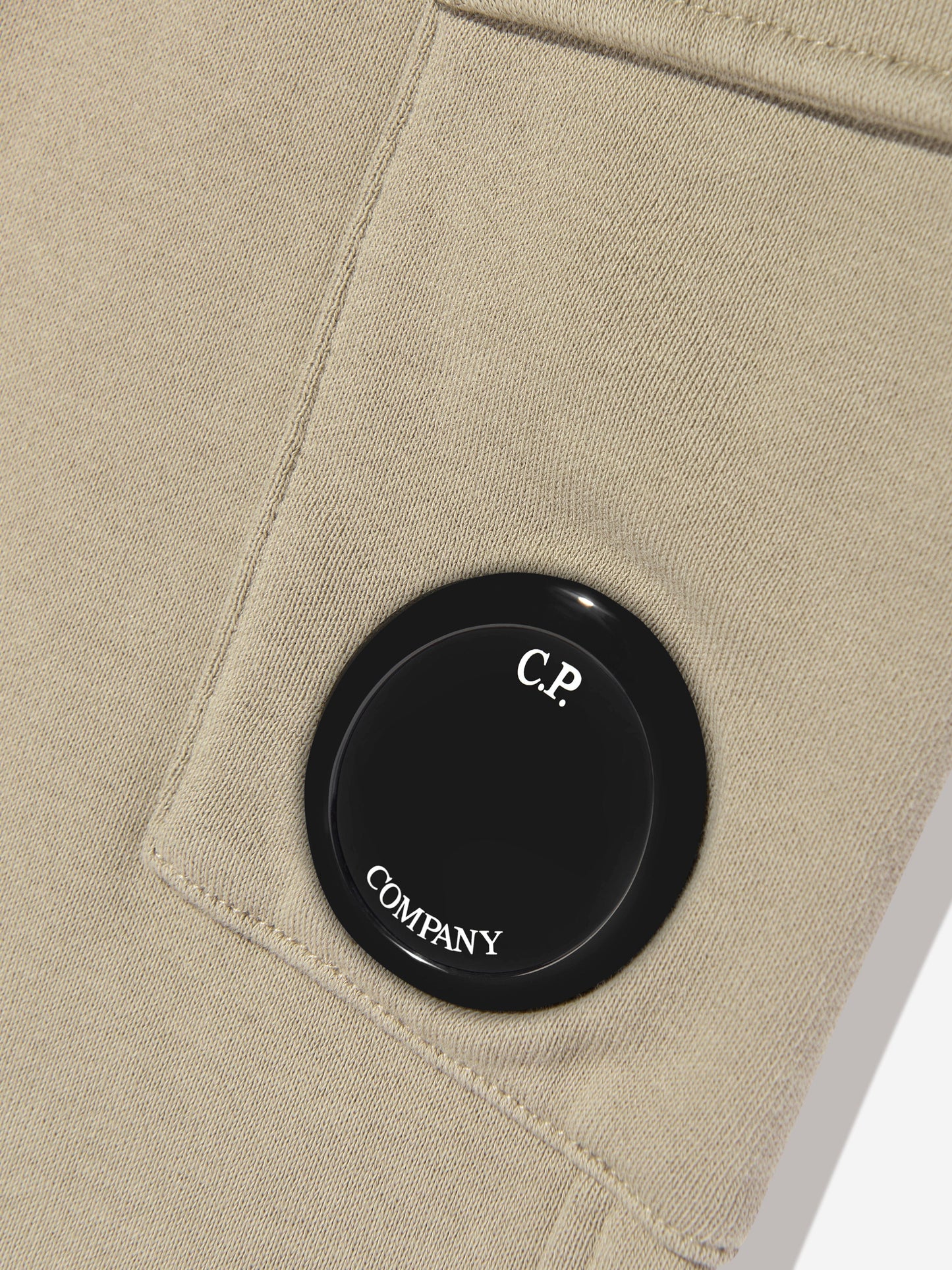 C.P. Company Boys Lens Pocket Joggers in Beige