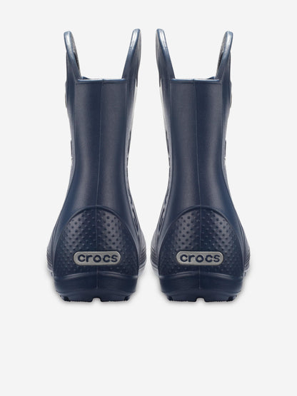 Crocs Kids Handle It Rain Boots in Navy