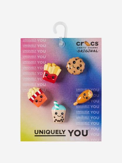 Crocs Kids Bad But Cute Foods Jibbitz™ 5 Pack in Multicolour