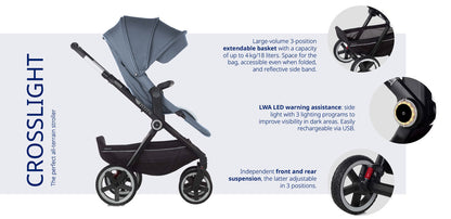 Jane Crosslight-3 Pushchair, Special Edition Silver Shadow