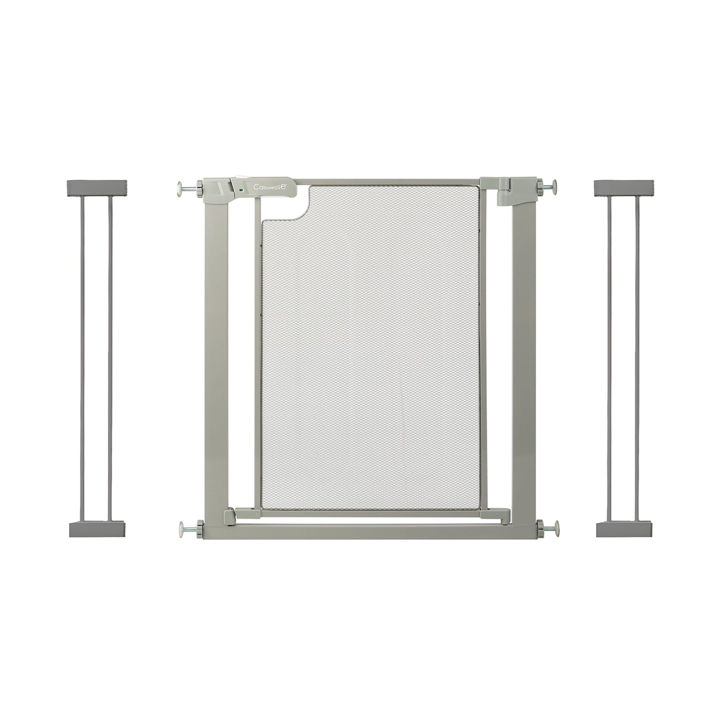 Callowesse Metal Mesh Baby Stair Gate - Ash Grey