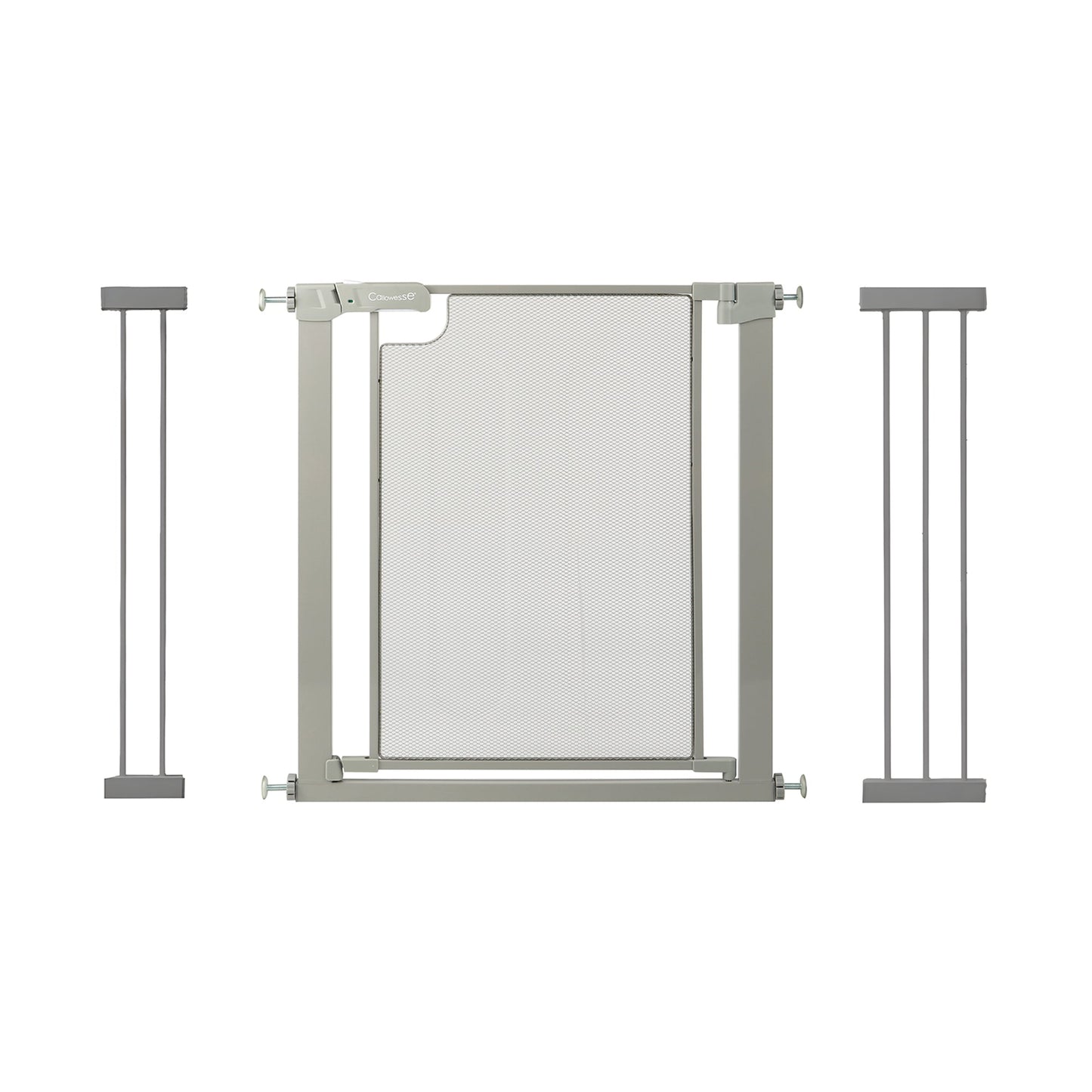 Callowesse Metal Mesh Baby Stair Gate - Ash Grey