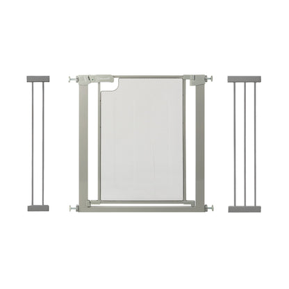 Callowesse Metal Mesh Baby Stair Gate - Ash Grey