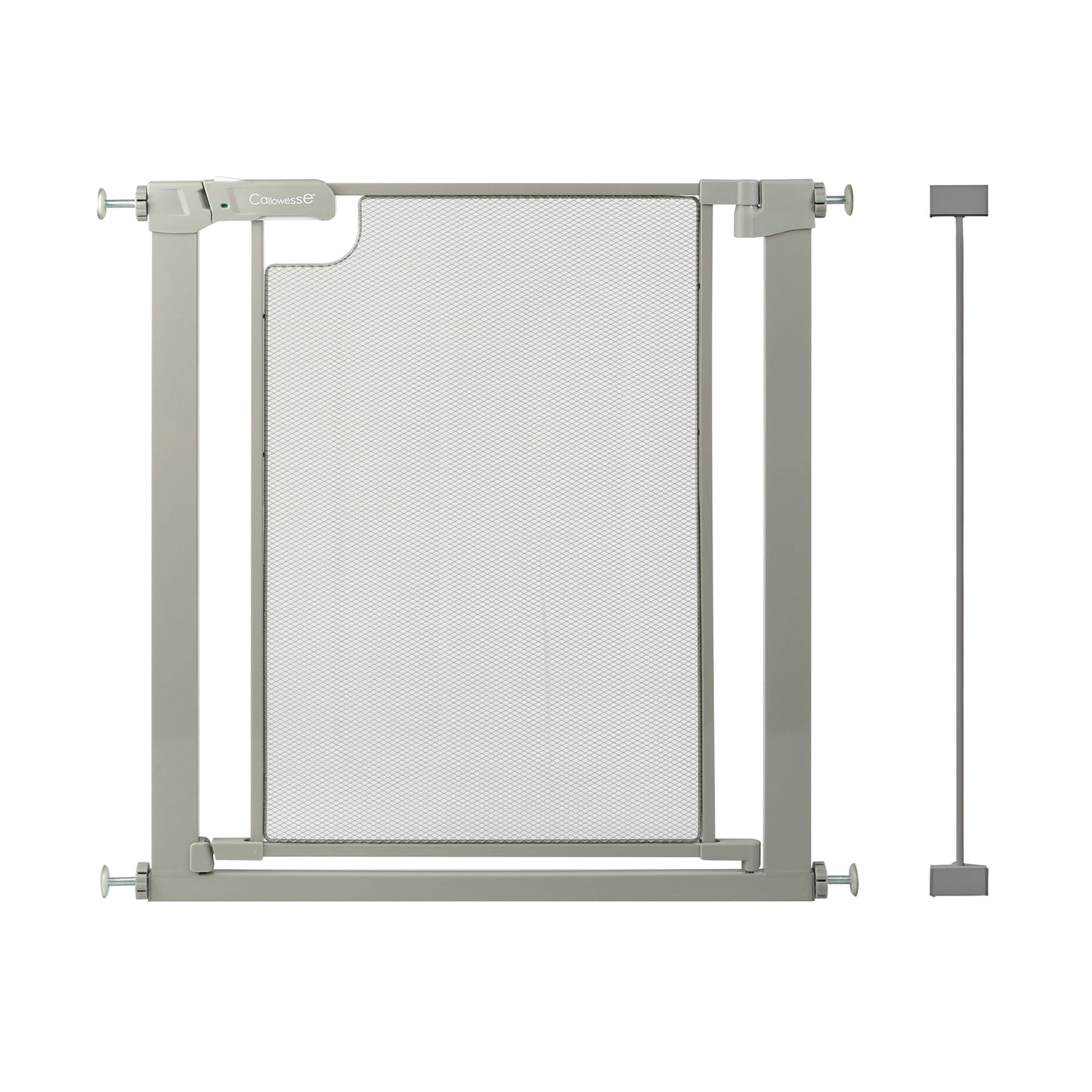 Callowesse Metal Mesh Baby Stair Gate - Ash Grey