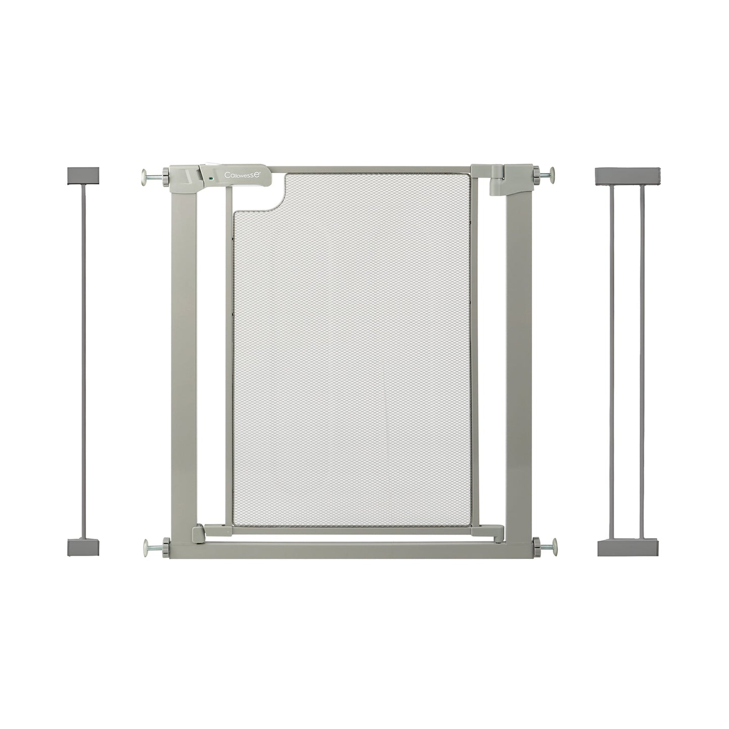 Callowesse Metal Mesh Baby Stair Gate - Ash Grey
