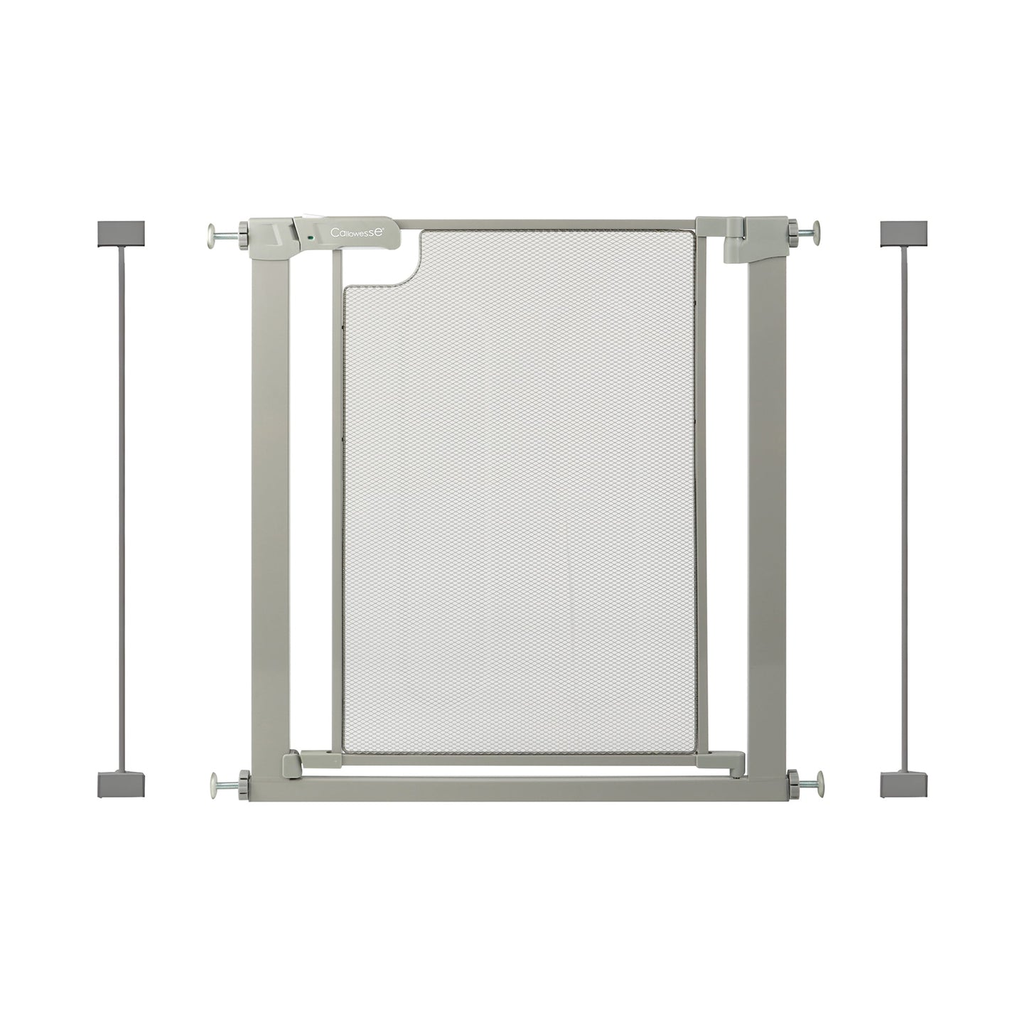 Callowesse Metal Mesh Baby Stair Gate - Ash Grey