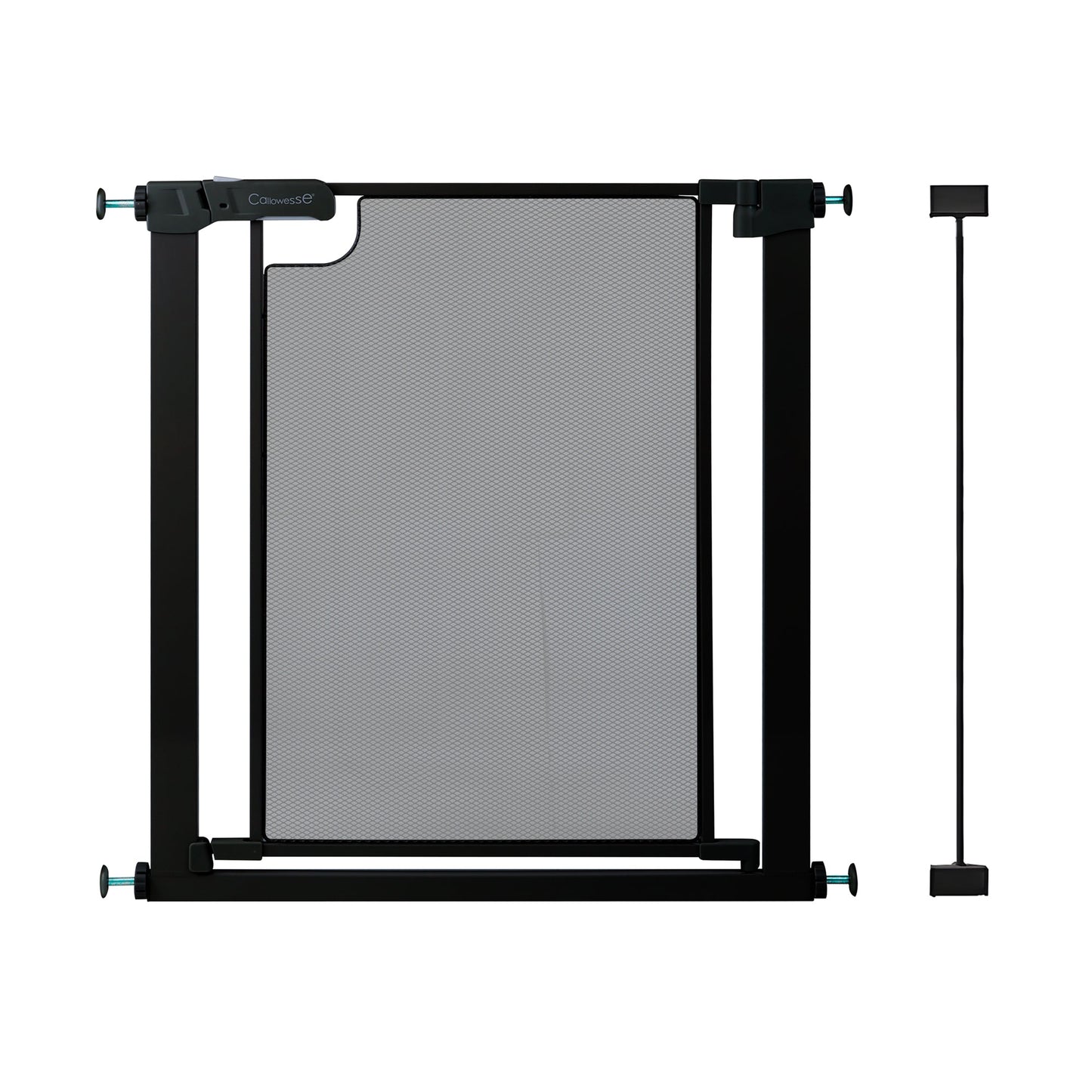 Callowesse Metal Mesh Baby Stair Gate - Black