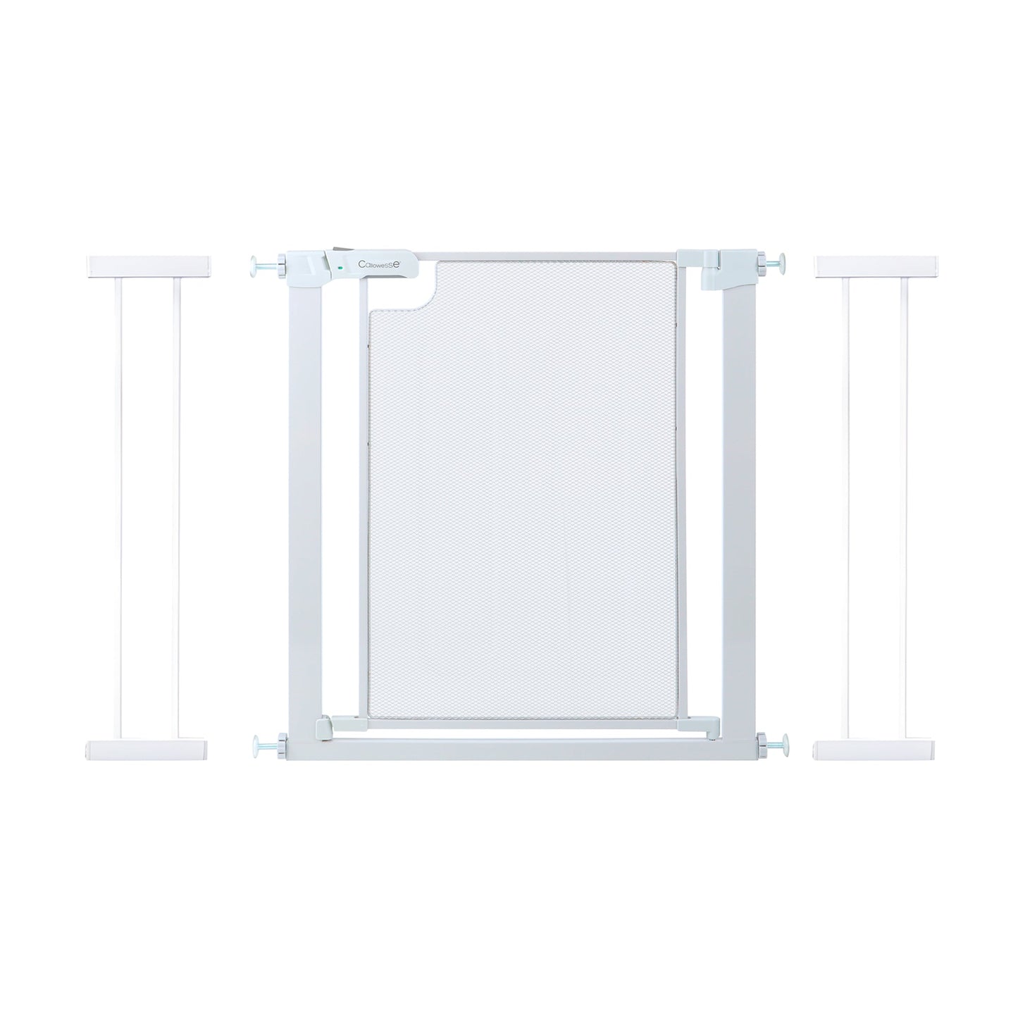 Callowesse Metal Mesh Baby Stair Gate - Glacial White