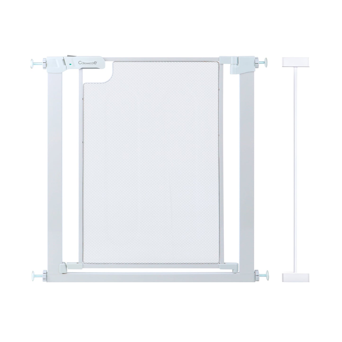 Callowesse Metal Mesh Baby Stair Gate - Glacial White
