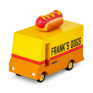 Candylab Wooden Diecast Candyvan Hot Dog Van
