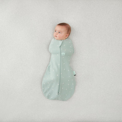 ergoPouch - Organic All Year Cocoon Swaddle Sleeping Bag - Sage 1.0 TOG
