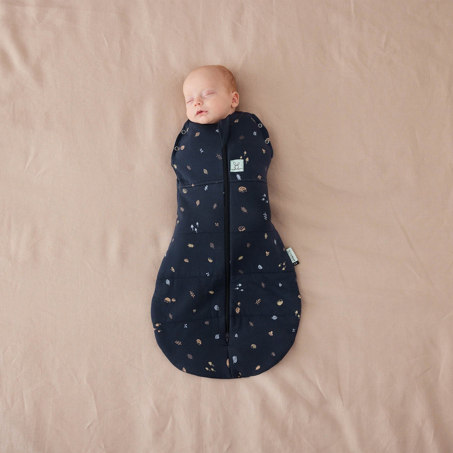 ergoPouch - Organic Winter Cocoon Swaddle Sleeping Bag - Hedgehog 2.5 TOG 3-6m