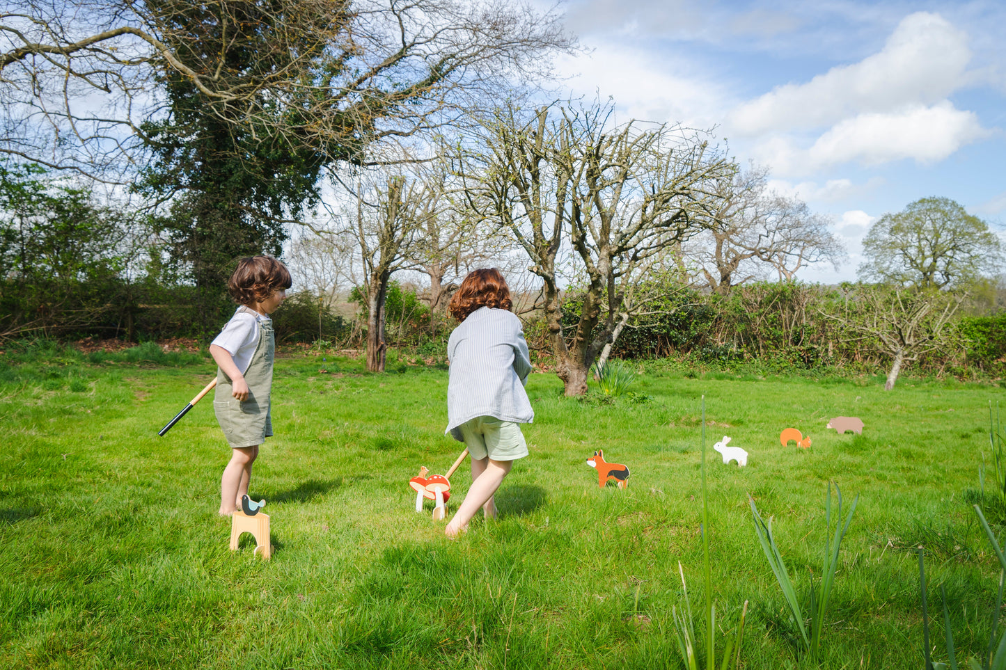 Ensemble de croquet d'intérieur Woodland