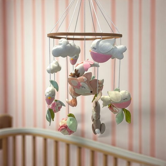 Woodland Blossom Cot Mobile