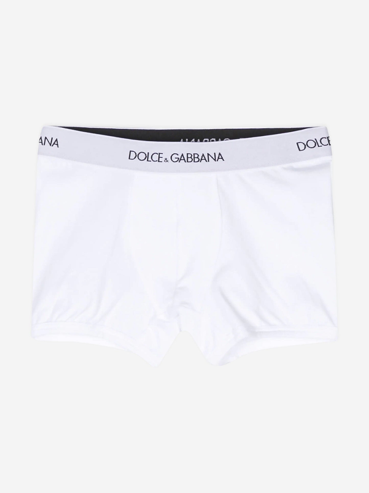 Dolce & Gabbana Boys 2 Pack Boxer Shorts Set in White