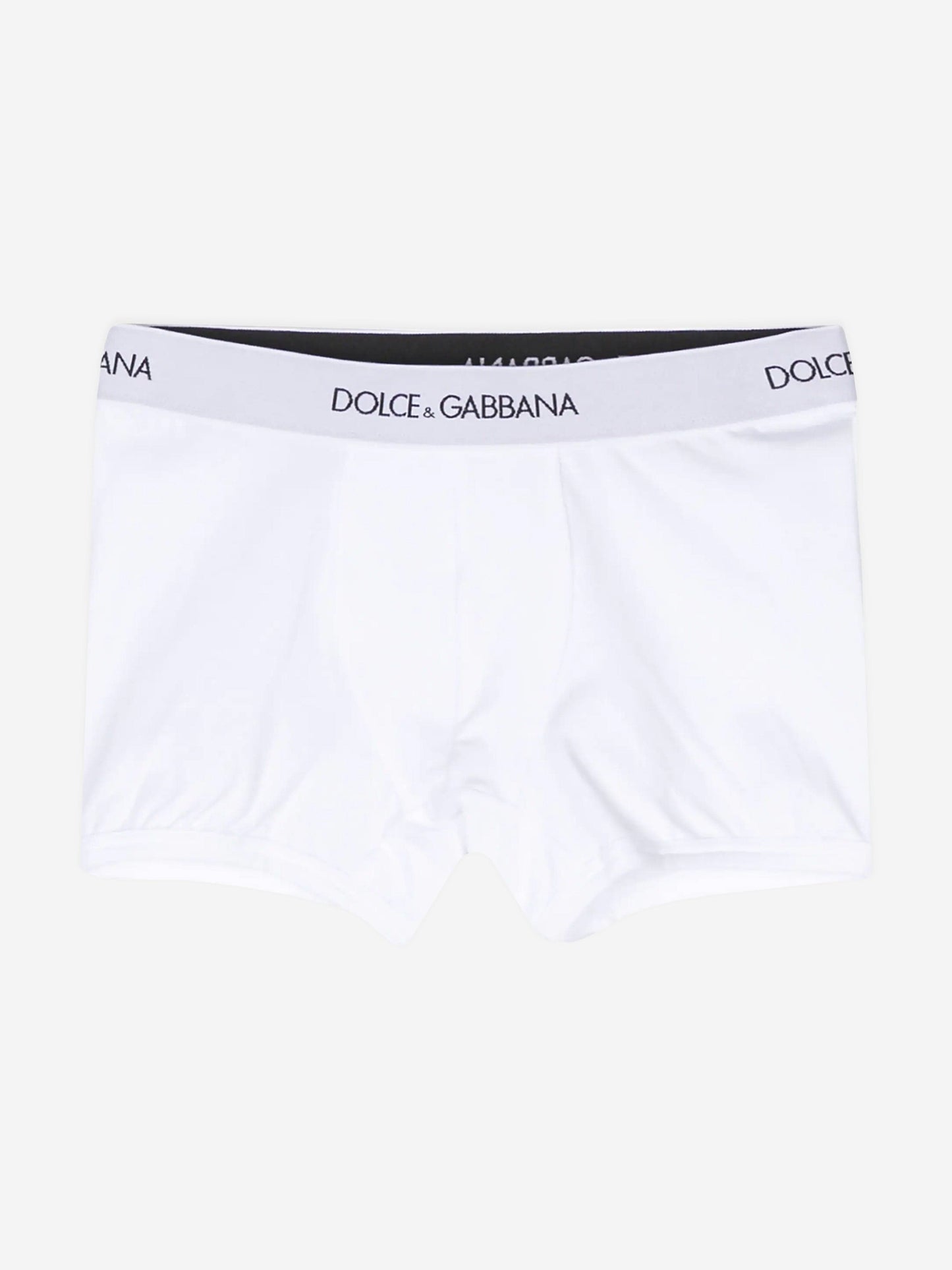 Dolce & Gabbana Boys 2 Pack Boxer Shorts Set in White
