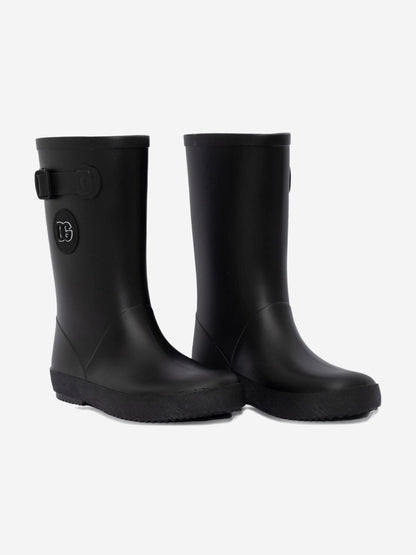 Dolce & Gabbana Kids Logo Rain Boots in Black