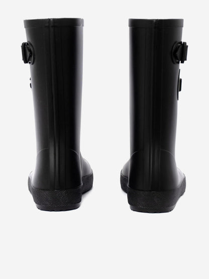 Dolce & Gabbana Kids Logo Rain Boots in Black
