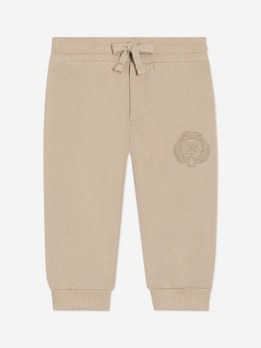Dolce & Gabbana Baby Boys Logo Joggers in Beige