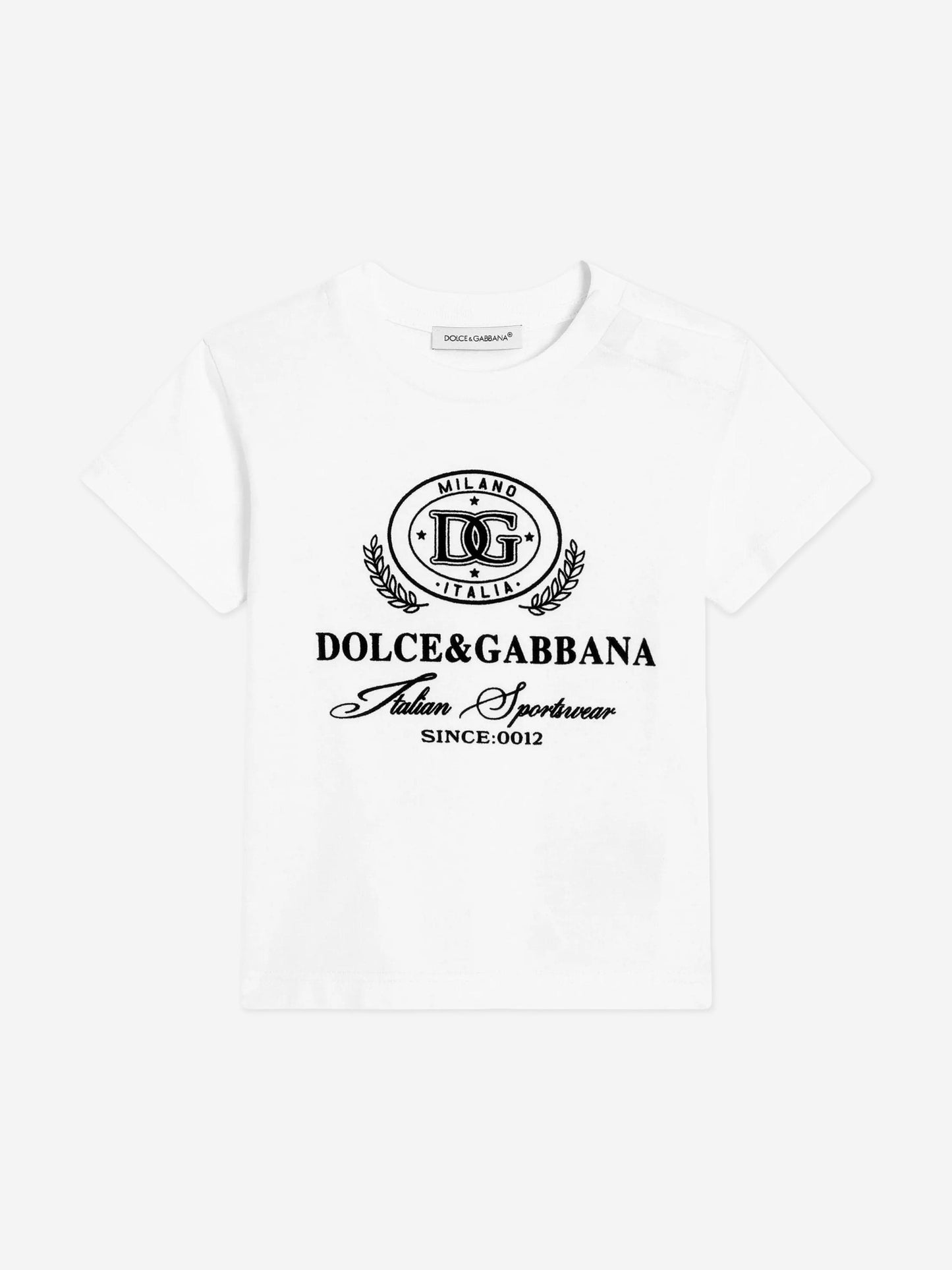Dolce & Gabbana Baby Boys Logo T-Shirt in White