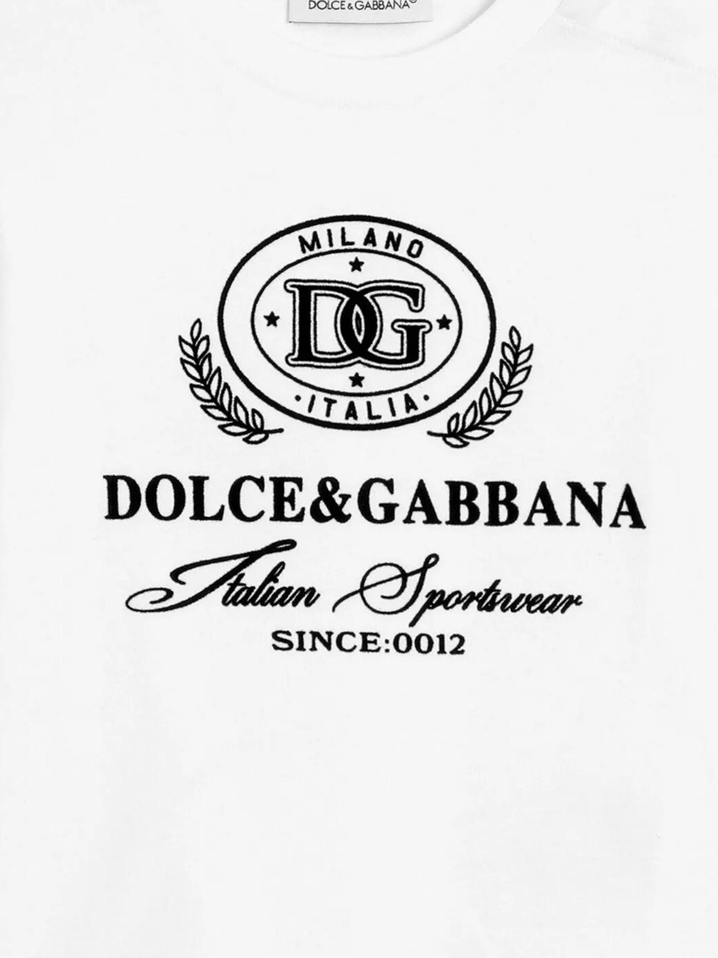 Dolce & Gabbana Baby Boys Logo T-Shirt in White