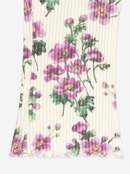 Dolce & Gabbana Baby Girls Floral Print Leggings in Multicolour