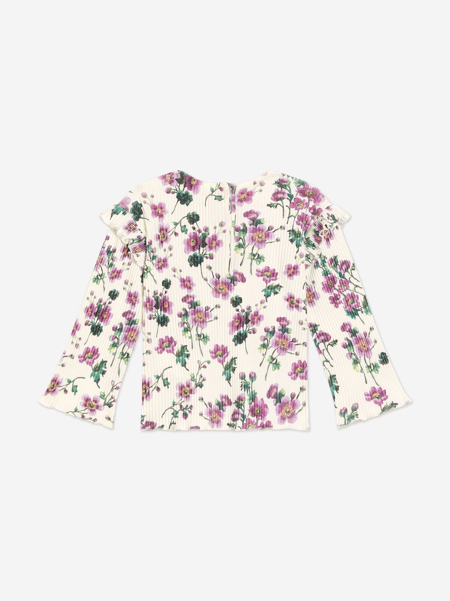 Dolce & Gabbana Baby Girls Floral Long Sleeve T-Shirt in Multicolour
