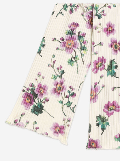 Dolce & Gabbana Baby Girls Floral Long Sleeve T-Shirt in Multicolour