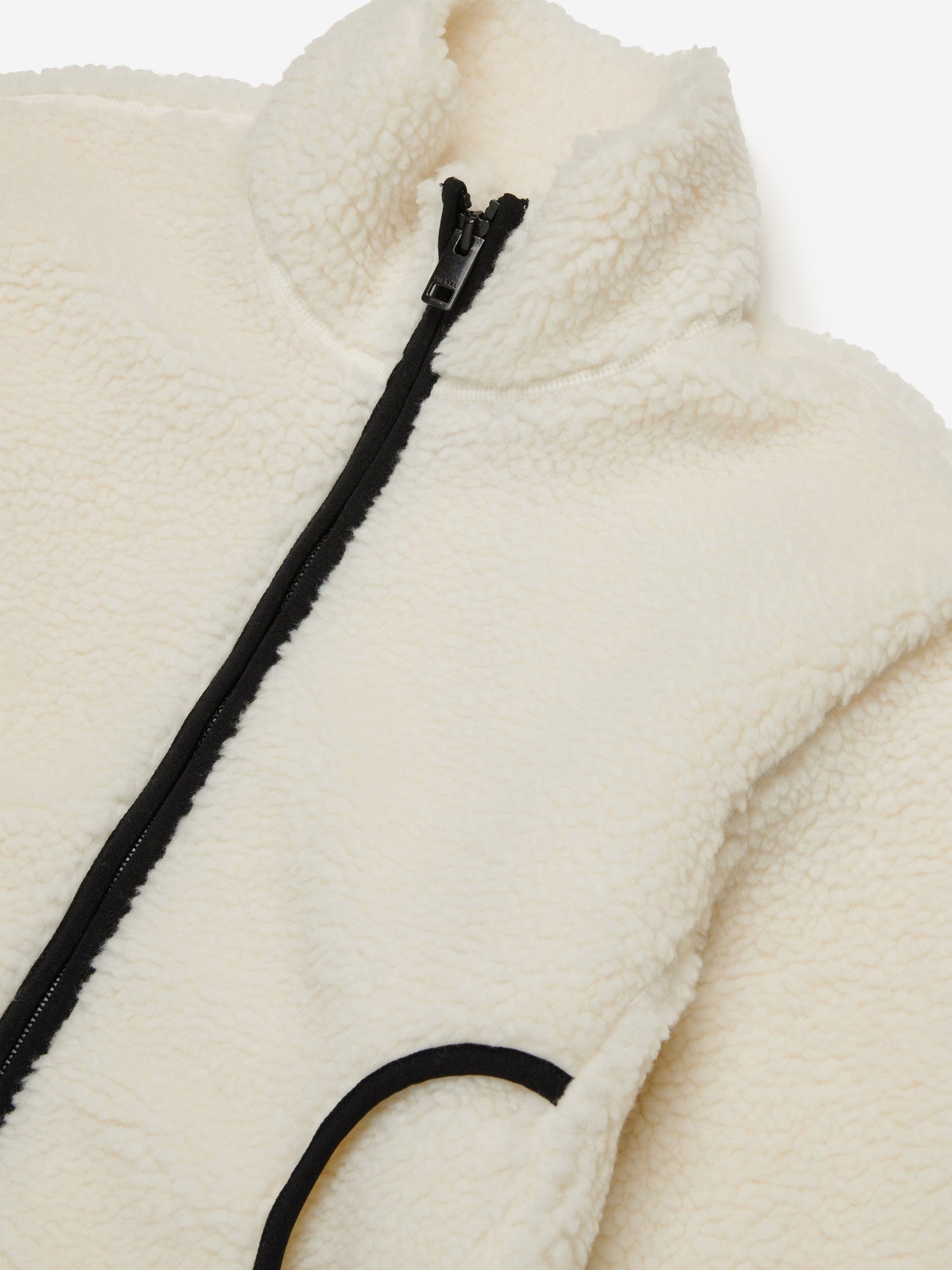 Diesel Girls Polar Fleece Jacket in Ivory