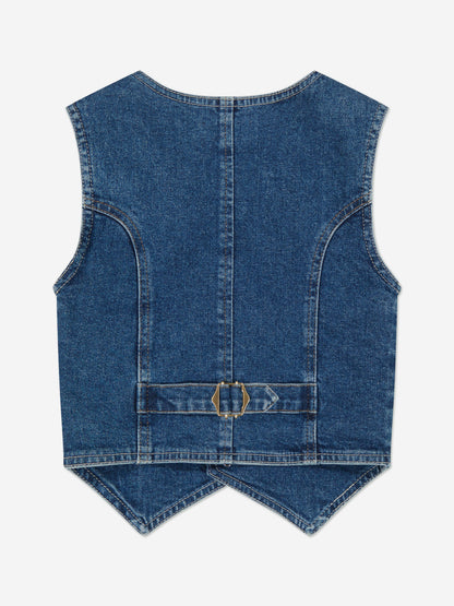 DL1961 Girls Zizi Denim Waistocoat in Blue