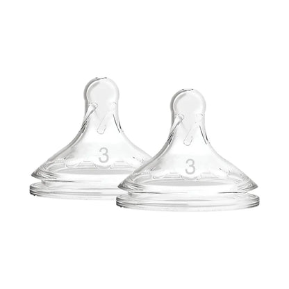 Dr. Brown's Options+ Baby Bottle Teats Level 3 Wide Neck 6+ months Pack of 2