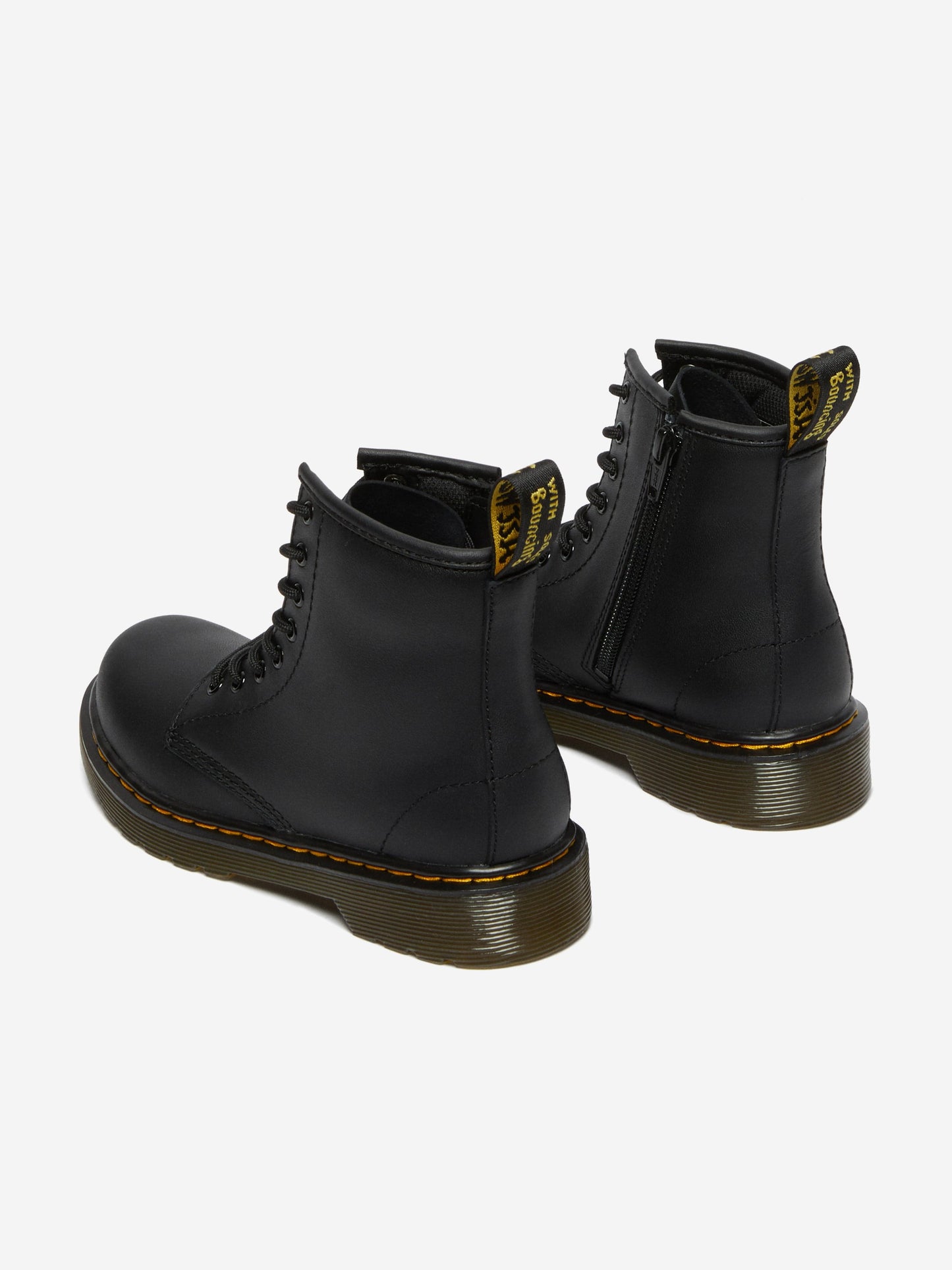 Dr Martens Kids 1460 Softy T Leather Lace Up Boots in Black