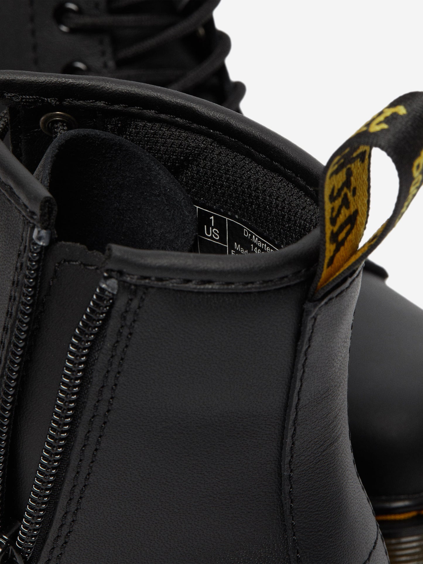 Dr Martens Kids 1460 Softy T Leather Lace Up Boots in Black